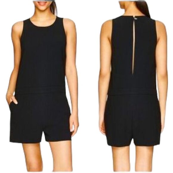 ARITZIA Babaton Black Shorts Romper Size 2 - Picture 1 of 8